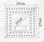 KIT DE LUZ DE VENTILADOR/LUCES DE PLAFON 72W CCT CON IMANES - Imagen 3