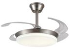 VENTILADOR ASPAS PLEGABLES CHLOE-XL CROMO MATE