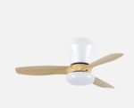 Ventilador DC Cain 15w 1800lm Blanco/haya 3 Aspas 62d CCT - Imagen 2