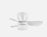 Ventilador Dc Enoc 15w 1800lm Blanco 3 aspas CCT