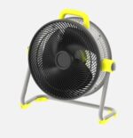 Ventilador Industrial Corintio 100w Amarillo/negro 3 aspas 3 velocidades Orientable 62x63x25cm