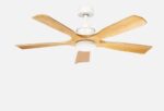Ventilador Dc Letur 18w Blanco/haya 5aspas 6vel 132d Luz Opcional 2250lm CCT