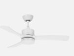 Ventilador Dc Hellin 18w Blanco 3 aspas 6 velocidades 106d Luz Opcional 2250l m3000-4500-6500k - Imagen 2