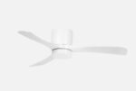 Ventilador Dc Paterna 18w Blanco 3 aspas 6vel 117d Luz Opcional 2250lm 3000-4500-6500k