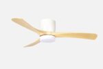 Ventilador Dc Paterna 18w Blanco/haya 3 aspas 6vel 117d Luz Opcional 2250lm 3000-4500-6500k - Copy - Imagen 2