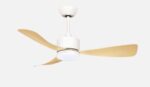 Ventilador Dc Yeste 18w  Blanco/haya 3aspas 6vel 106d Luz Opcional 2250lm 3000-4500-6500k - Copy - Imagen 3