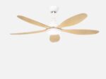 Ventilador Dc Tobarra 18w Blanco/haya 5aspas 6 velocidades.132d 2250lm 3000-4500-6500k