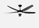 Ventilador Dc Altea 24w Negro 5 aspas 6 velocidades .142d 2880 Lm 3000-4500-6500k