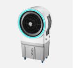 Climatizador Industrial mieres Blanco/gris 150w 50l Control remoto Y Luz Ambiente Led 3Veloc. Humidificador Oscilante 110x60,5x38,5cm