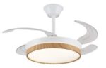 VENTILADOR ASPAS PLEGABLES FIONA-S BLANCO Y MADERA