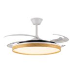 Ventilador LED aspas plegables Panam L 80W 8000Lm CCT