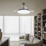 Ventilador de Techo ALEMAR MALTA Café con Luz LED 68W y Motor DC Silencioso | Aspas Retráctiles - Imagen 3