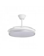 Ventilador de Techo ALEMAR DUBLIN PLATA con Luz LED 68W y Motor DC Silencioso | Aspas Retráctiles - Imagen 5