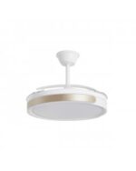 Ventilador de Techo SAMANÁ ORO con Luz LED 68W y Motor DC Silencioso | Aspas Retráctiles - Imagen 5
