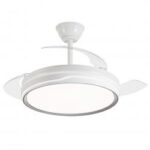 Ventilador de Techo ALEMAR LIMA PLATA con Luz LED 50W CCT Regulable