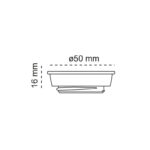 Adaptador bombilla para empotrable Fit 50 Bronce - Imagen 3