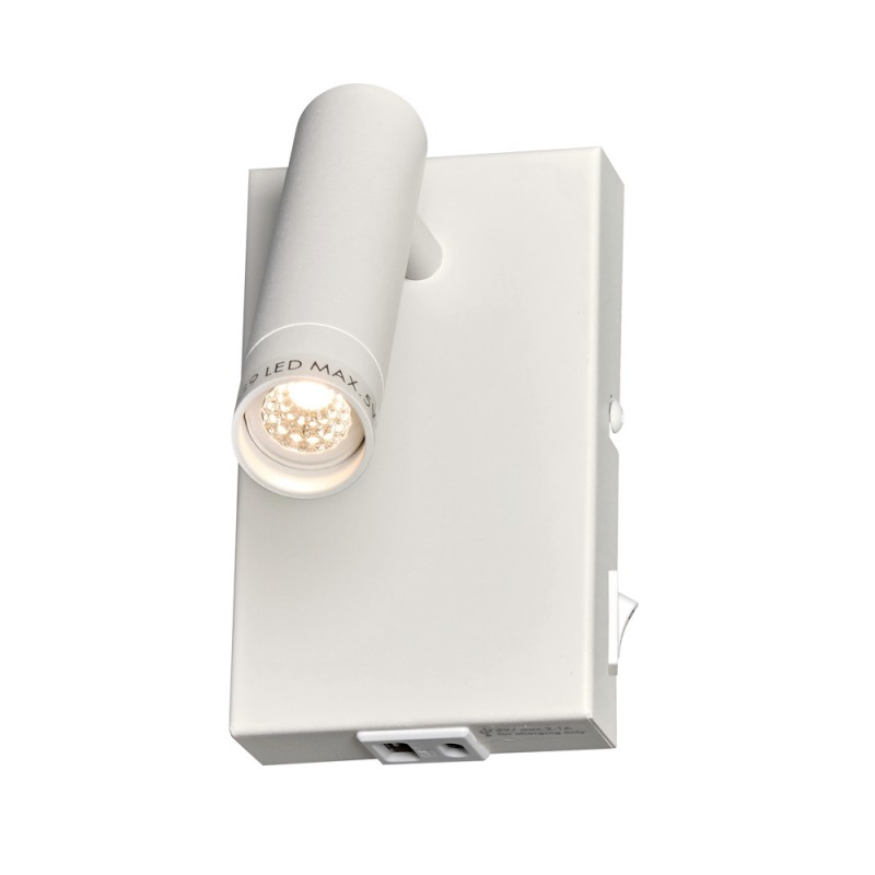 aplique-de-pared-slim-blanco-usb-1xg9 Aplique de pared Slim Blanco USB (1xG9) - Imagen 1