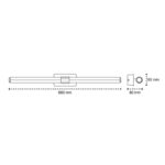 Aplique LED para baños Benno IP44 8W 720Lm 4000K - Imagen 6