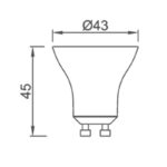 Bombilla LED GU10 8W 750Lm. 3000K 36° Dim Blanco - Imagen 2