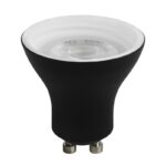 Bombilla LED GU10 8W 750Lm. 3000K 36° Dim Negro