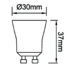 Bombilla LED GU11 4.9W 420Lm. 3000K 36° Dim - Imagen 3