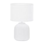 Lámpara de mesa cerámica Delfi Gris 1xE14