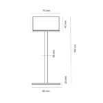 Lámpara de mesa recargable LED Pope Blanco 2W 180Lm. 3000K IP44 - Imagen 5