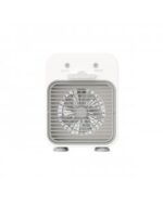 Mini Ventilador BRUMA Blanco LED 3,5W con Humidificador | Portátil USB con Batería