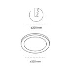 Pack 2 x Downlight LED Kone 18W 1800lm CCT - Imagen 3