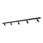 Regleta de techo Slim Negro Arenado (5xG9)