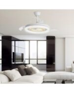 Ventilador de Techo BLANCO versión 2. 50 cm con Luz LED 68W y Motor DC | Aspas Retráctiles - Imagen 2