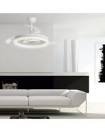 Ventilador de Techo BLANCO 50 cm con Luz LED 68W y Motor DC | Aspas Retráctiles - Imagen 5