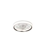 Ventilador de techo JUERIC BULB E27 LED 24W blanco/café | Sin instalación con luz regulable - Imagen 6