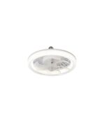 Ventilador de techo JUERIC BULB E27 LED 24W blanco/café | Sin instalación con luz regulable - Imagen 3