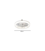 Ventilador de techo JUERIC BULB E27 LED 24W blanco/café | Sin instalación con luz regulable - Imagen 5