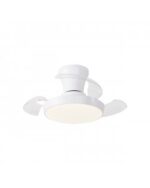 Ventilador de Techo CABRIO Blanco 30 cm con Luz LED 18W y Motor DC | Compacto y Silencioso
