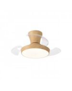 Ventilador de Techo CABRIO MADERA 30 cm con Luz LED 18W y Motor DC | Compacto y Silencioso