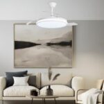 Ventilador de Techo ALEMAR DUBLIN Blanco con Luz LED 68W y Motor DC Silencioso | Aspas Retráctiles - Imagen 3