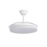 Ventilador de Techo ALEMAR DUBLIN Blanco con Luz LED 68W y Motor DC Silencioso | Aspas Retráctiles - Imagen 5