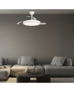 Ventilador de Techo ALEMAR DUBLIN MADERA OSCURA con Luz LED 68W y Motor DC Silencioso | Aspas Retráctiles - Imagen 5