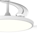 Ventilador LED Cookie con aspas retráctiles 60W – Silencioso, moderno y de bajo consumo