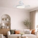 Ventilador LED Creta con aspas retráctiles 34W – Compacto, silencioso y moderno - Imagen 3