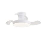 Ventilador LED Creta con aspas retráctiles 34W – Compacto, silencioso y moderno