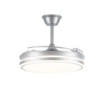 Ventilador LED aspas retráctiles Evo Níquel 72W 7920Lm CCT Dim - Imagen 2