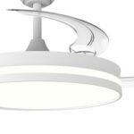 Ventilador LED Ferro Eco con aspas retráctiles 48W – Silencioso, eficiente y moderno