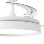 Ventilador LED Glow Evo 60W con aspas retráctiles – Potente, silencioso y Smart