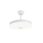 Ventilador LED Music con aspas retráctiles y altavoz RGB 48+8W – Luz, música y confort en uno - Imagen 4