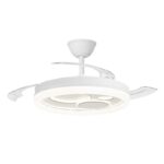 Ventilador LED aspas retráctiles Naira Eco Blanco 70W CCT Dim