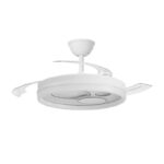 Ventilador LED aspas retráctiles Naira Eco Blanco 70W CCT Dim - Imagen 4