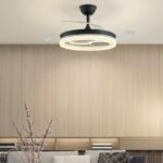 Ventilador LED aspas retráctiles Naira Eco Negro 70W CCT Dim - Imagen 3